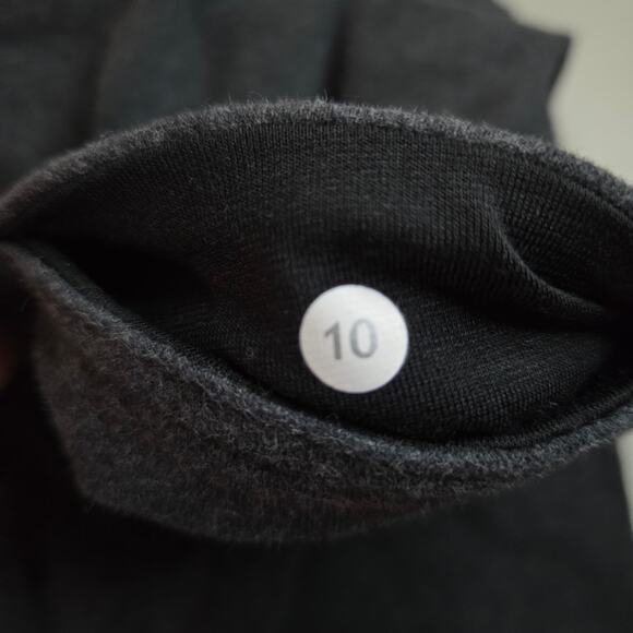 Lululemon Mid Rise Cropped Heathered Gray Leggings Women's Size 10 - Picture 5 of 6